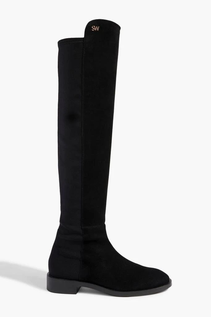 Stuart Weitzman Keelan microstretch and suede over-the-knee boots 1