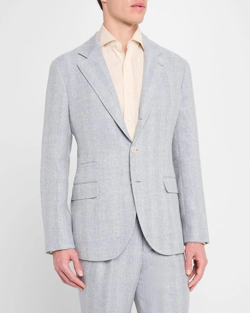 Brunello Cucinelli Men's Cavallo Chevron Suit 6