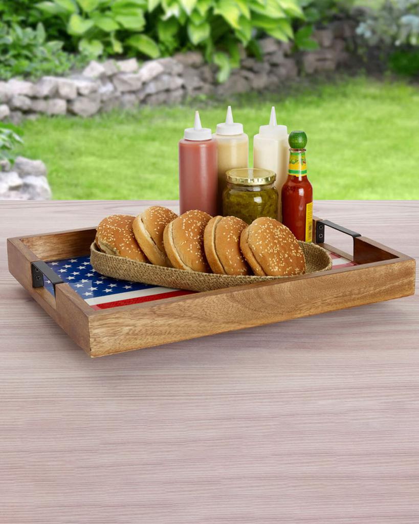 Mikasa American Flag Lazy Susan Serving Tray