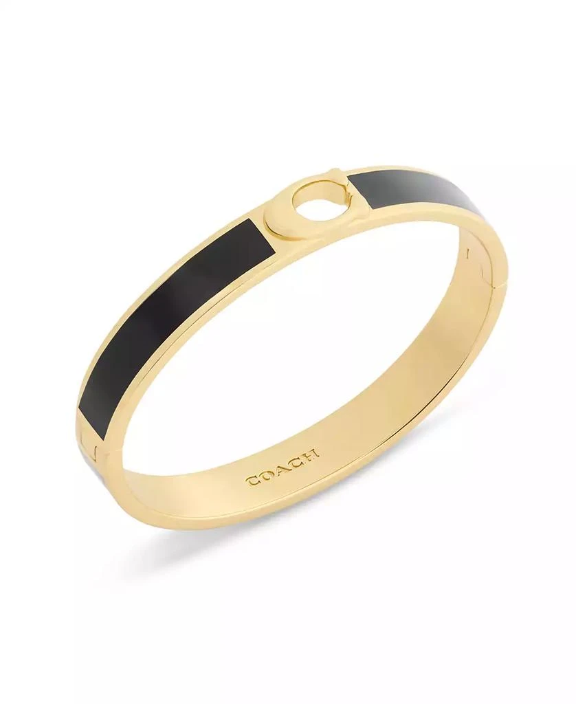 Coach Chalk Signature C Enamel Bangle Bracelet 2