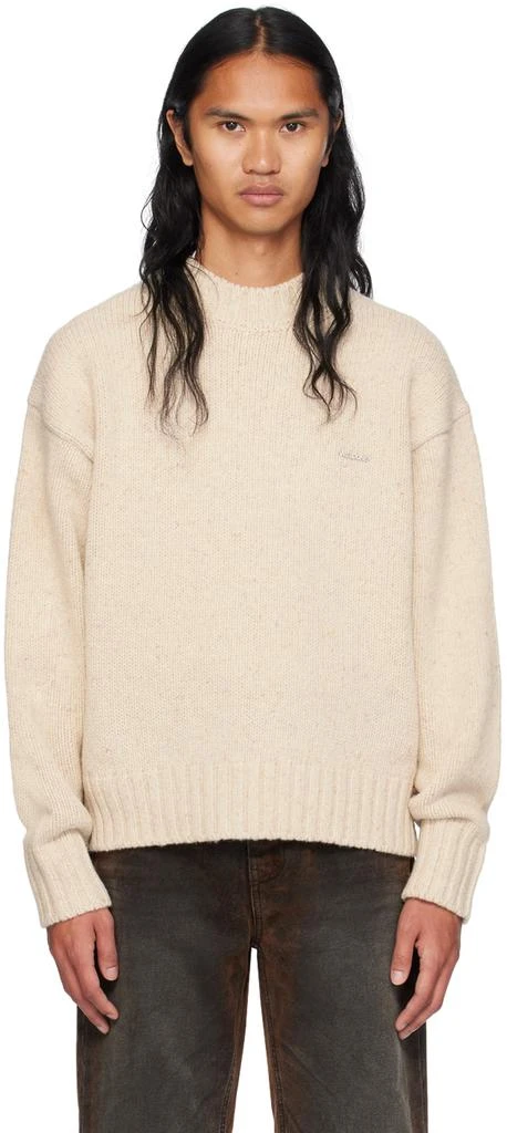 We11done Beige Chunky Sweater 1