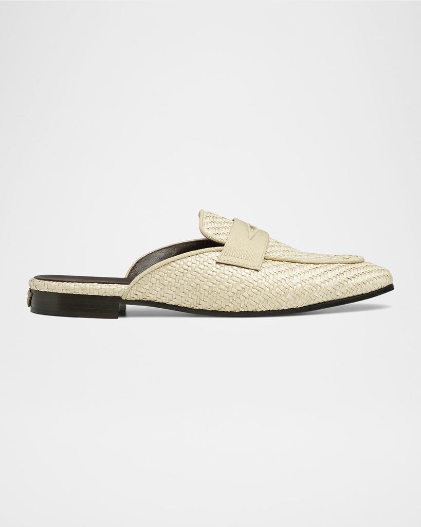 Bougeotte Woven Raffia Mules