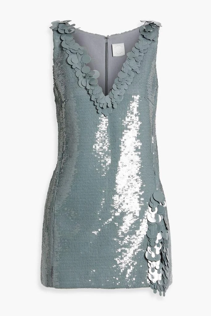 Huishan Zhang Sequined tulle top 1