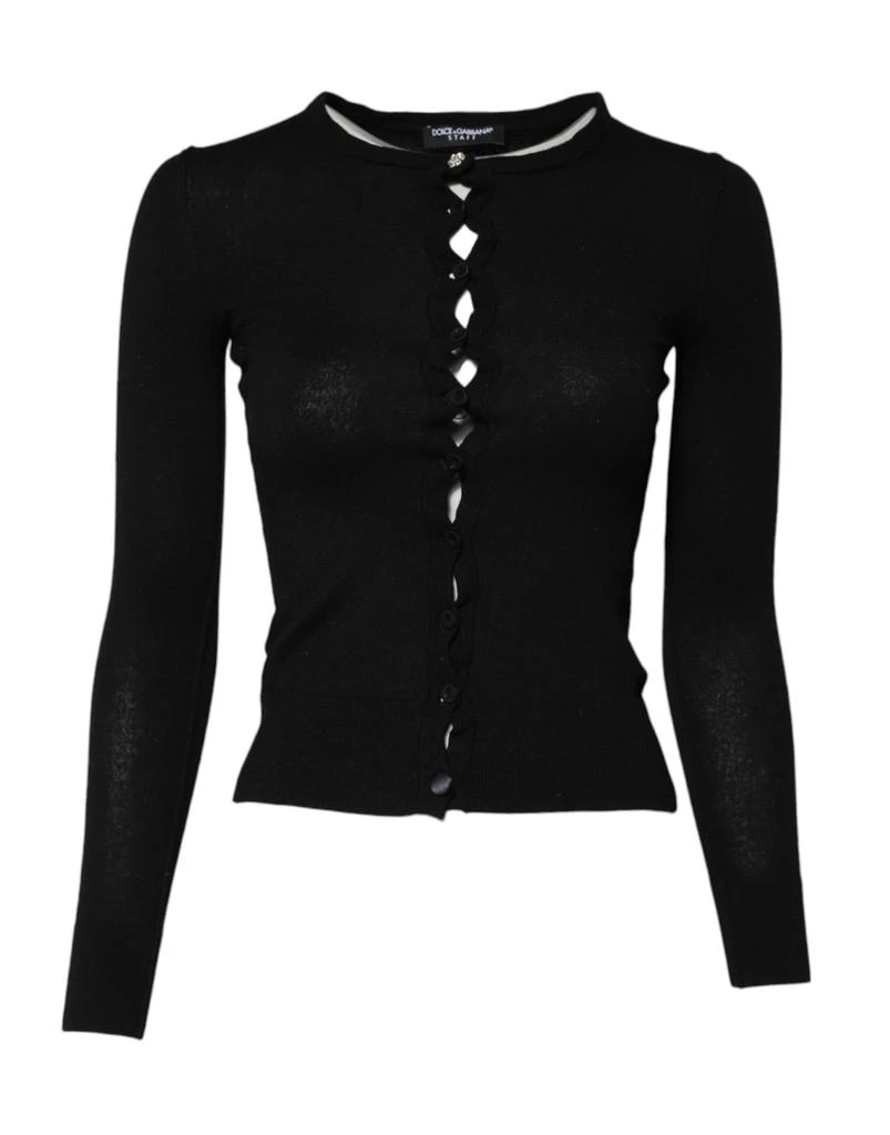 Dolce 
Gabbana STAFF Round Neck Cardigan Women
s Sweater (Pre-Owned)