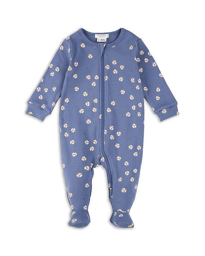 Petit Lem Boys' Baseball Print Sleeper Footie - Baby