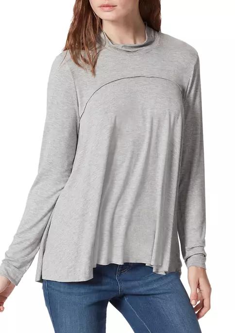 William Rast Womens Taylor Knit Seamed Top