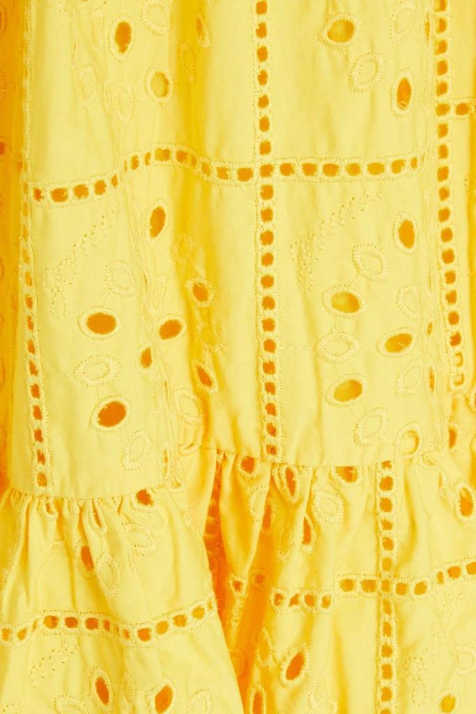 Ganni Broderie anglaise cotton mini dress 4