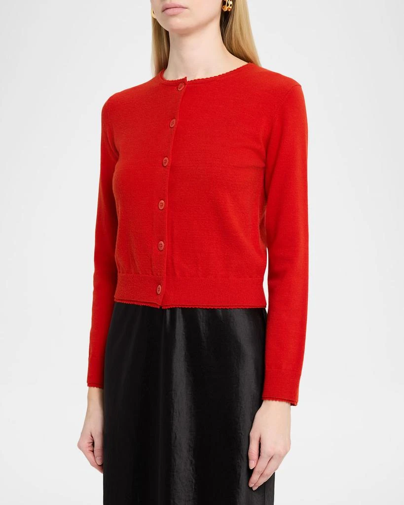 Vince Scallop-Trim Cardigan 4