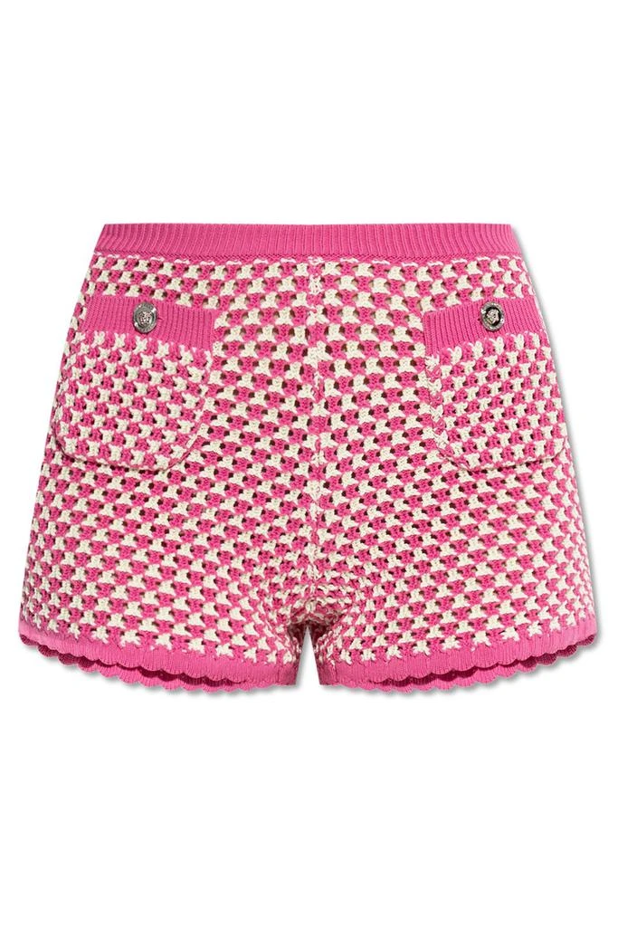 Versace Versace Elasticated Waistband Knitted Shorts from Cettire