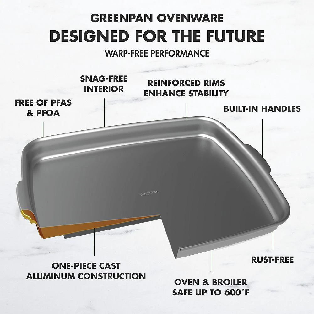 Greenpan 4 Piece Nonstick Ceramic Ovenware Set 6