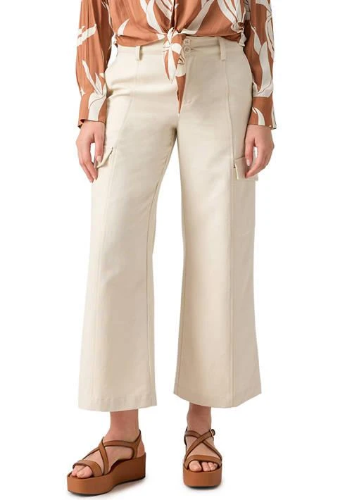 Sanctuary Womens Relaxed Wide Leg Cargo Pants 1