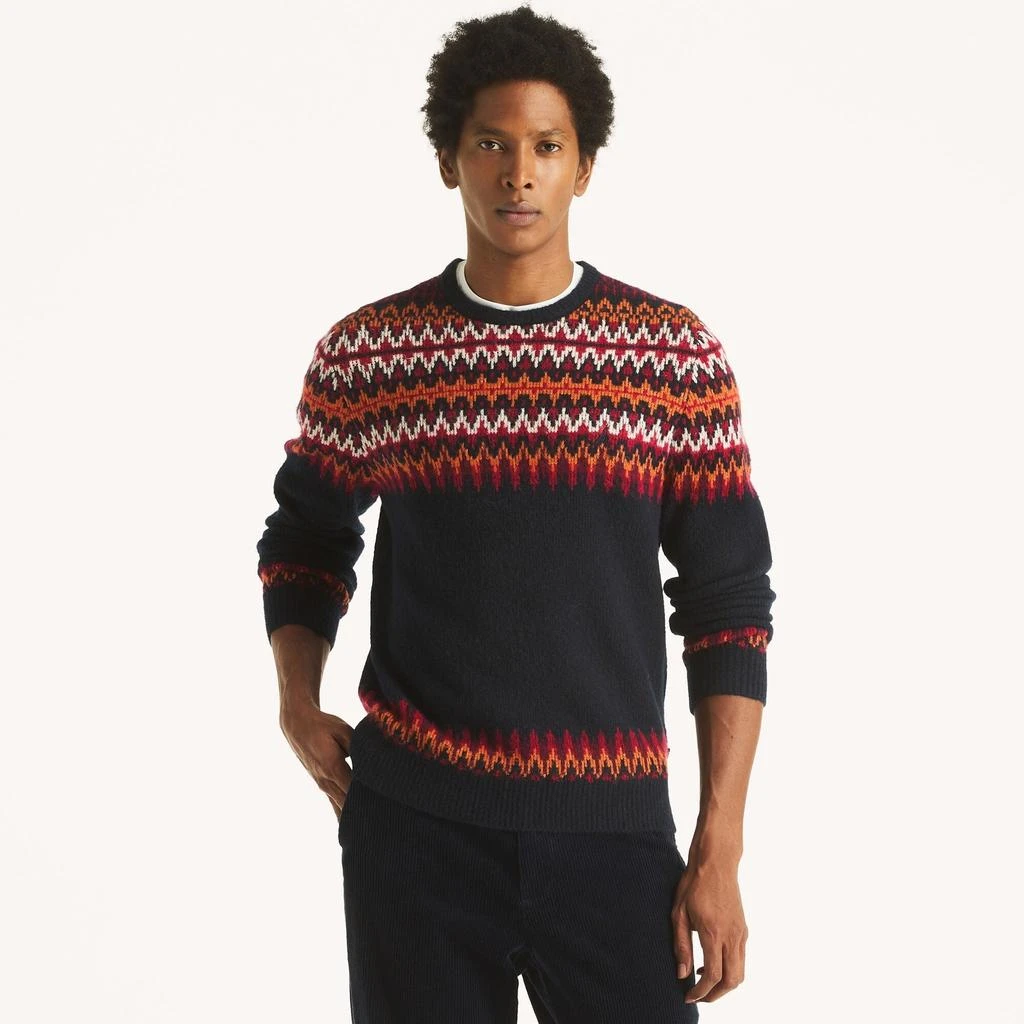 Nautica Mens Fair Isle Crewneck Sweater 2
