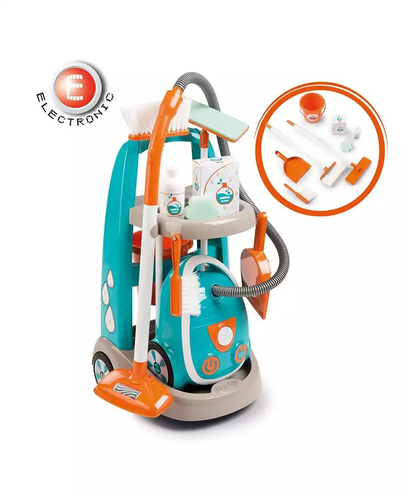 Smoby Toys Smoby Kids Cleaning Trolley Pretend Play Toy, 6 Pieces 1
