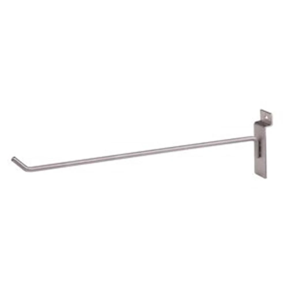 Econoco BQSWH12SN 12 in. Hook for Slatwall, Satin Nickel