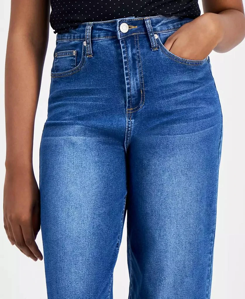 Gogo Jeans Juniors' High Rise Cropped Barrel Jeans 4