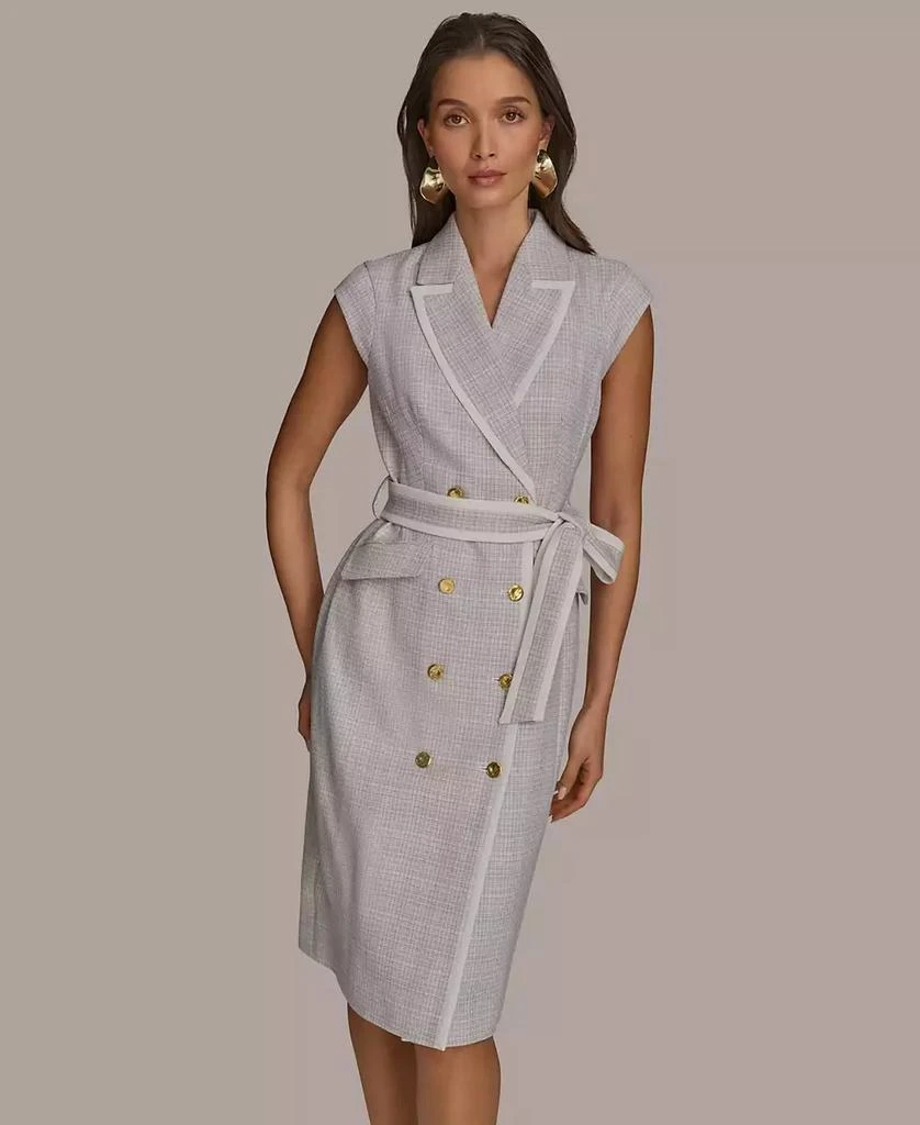 Donna Karan Women's Double-Breasted Tweed Dress 3