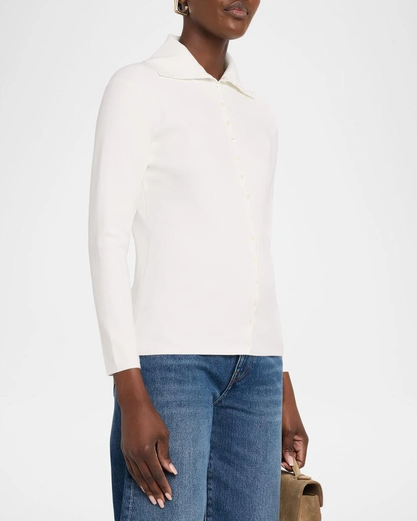 Totême Fitted Polo Cardigan 4