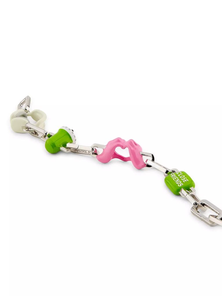 Poubel The Colton Sterling Silver & Enamel Charm Bracelet 4