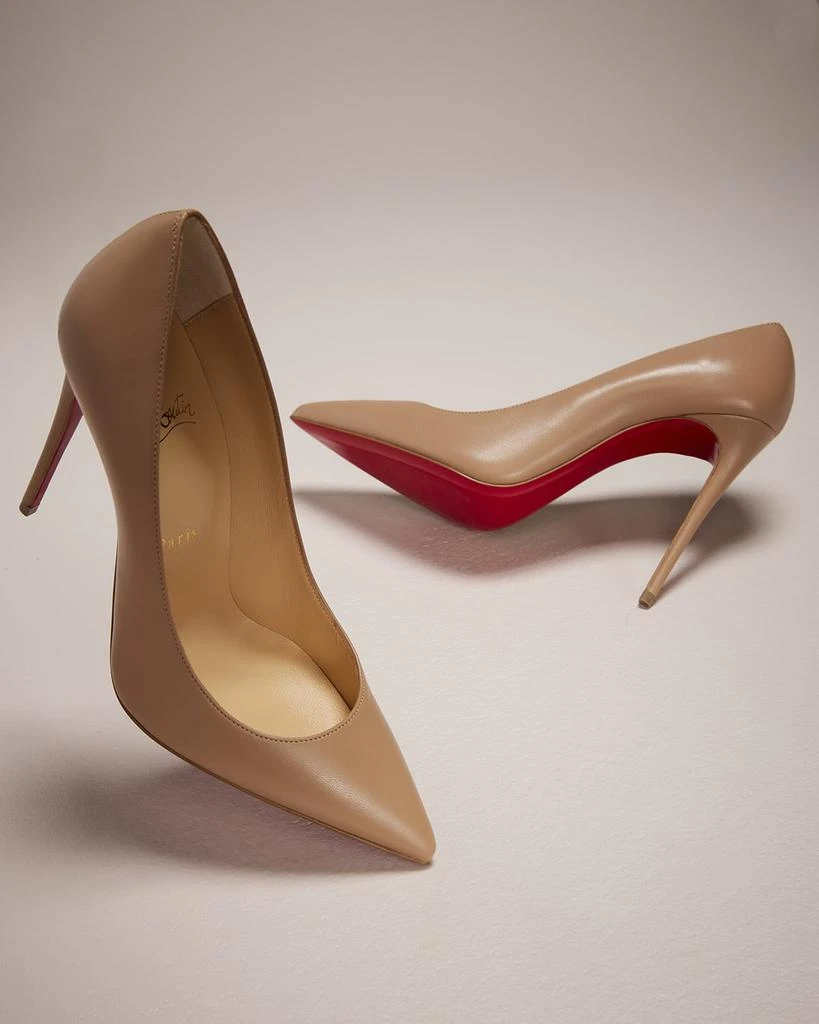 Christian Louboutin Kate 100mm Napa Red Sole Pumps High Heels