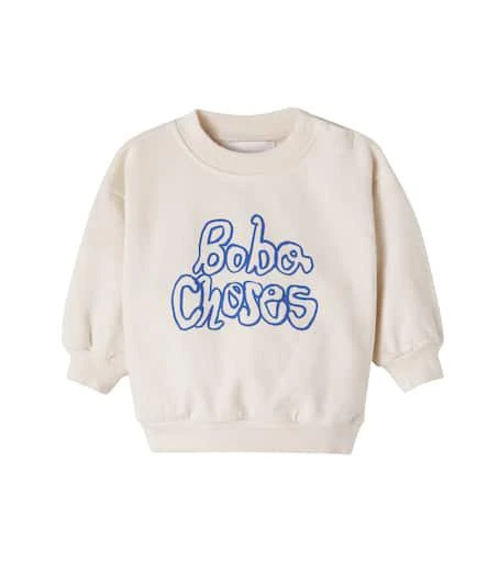 BOBO CHOSES Baby logo cotton sweatshirt
