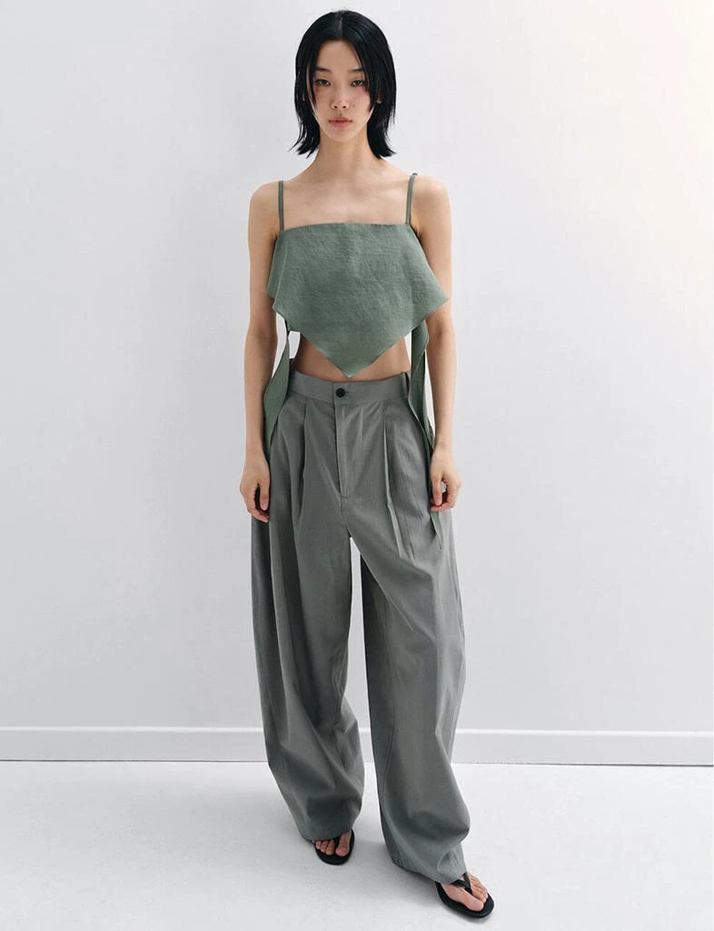 Pixie Market Olive Scarf Top -PREORDER 4