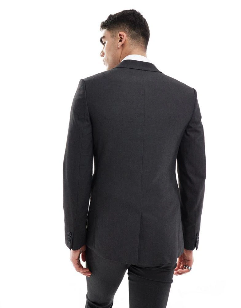 ASOS ASOS DESIGN skinny suit jacket in black pindot 4