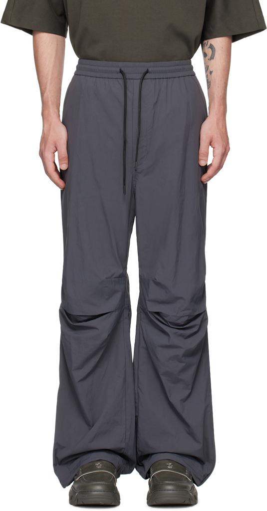 Juun.J Gray Tuck Trousers