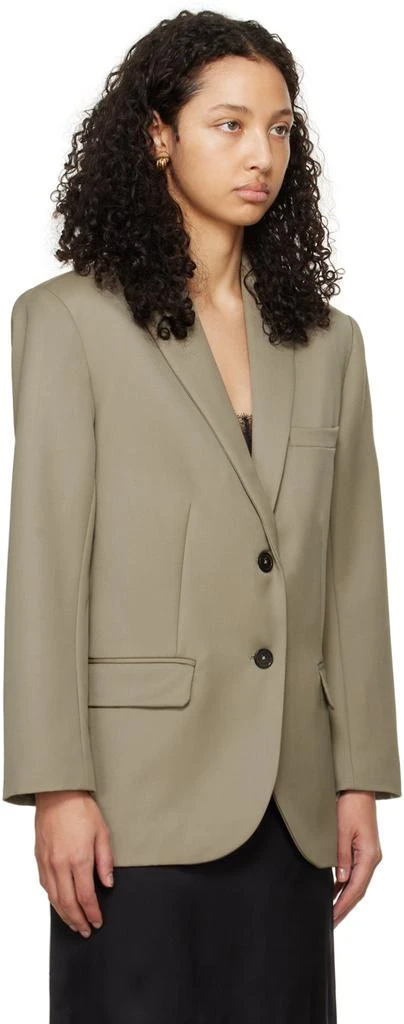 ANINE BING Khaki Quinn Blazer 2