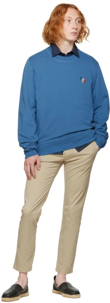 Paul Smith Blue Broad Stripe Zebra Sweatshirt 4