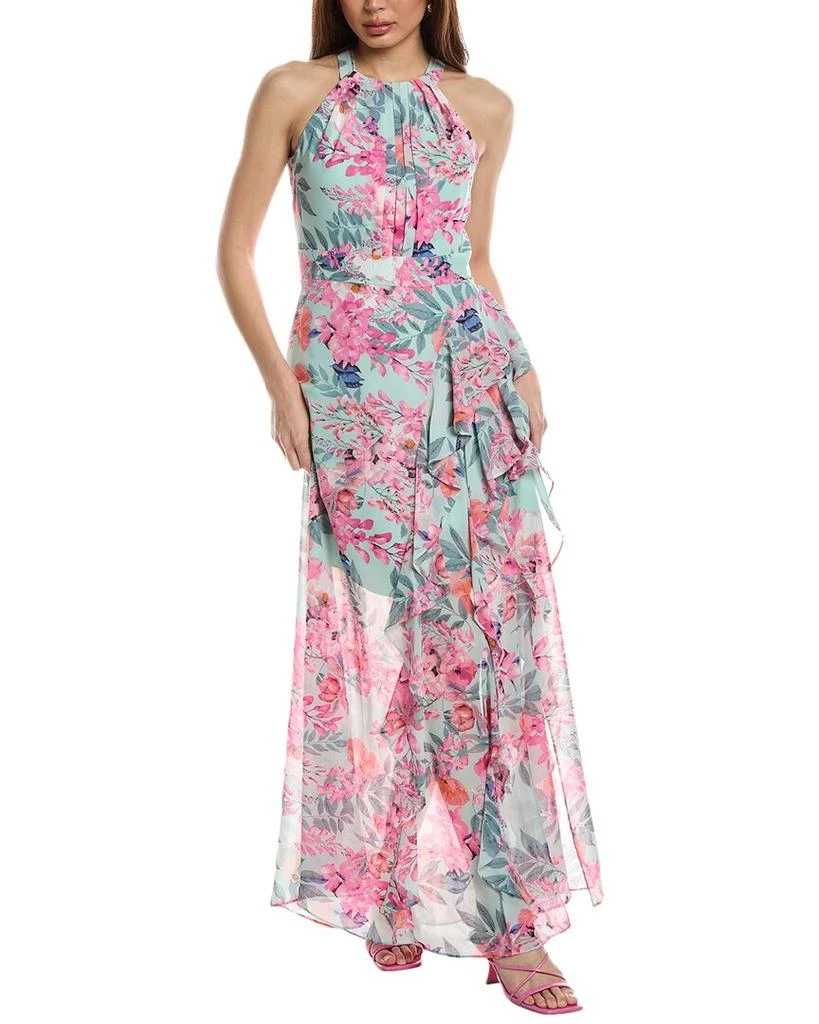 EJC FLOWING CHIFFON MINI DRESS