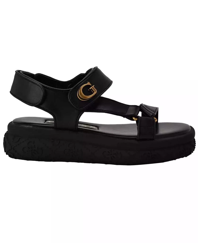 GUESS Women's Lanara Quattro G Sport Platform Sandals 3