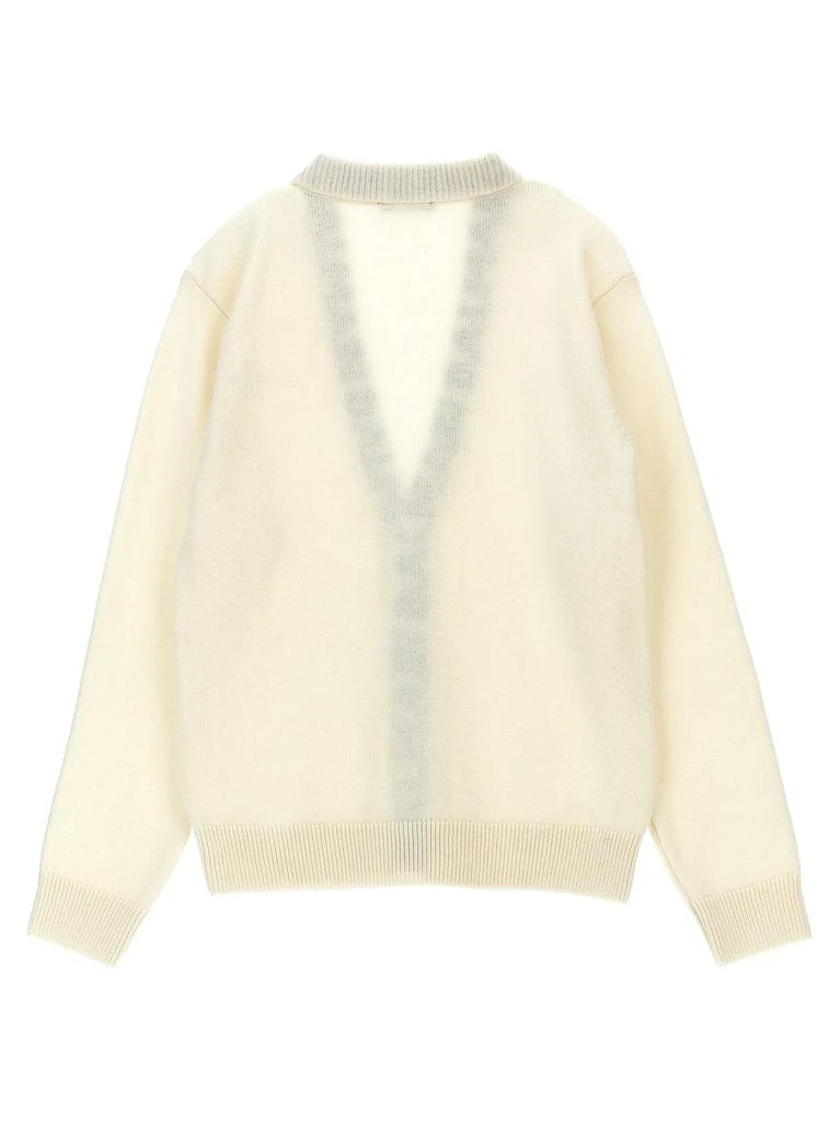 Balmain Balmain Kids Logo Printed V-Neck Cardigan 2