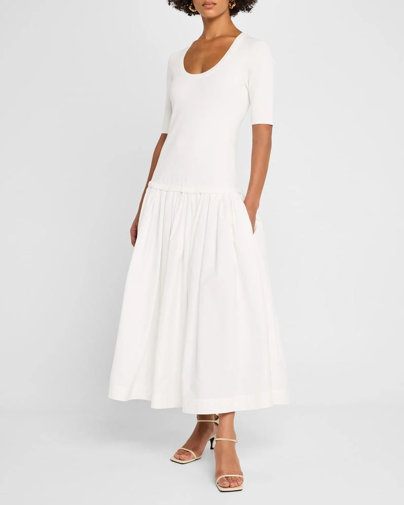 SIMKHAI Patton Drop-Waist Midi Dress 2