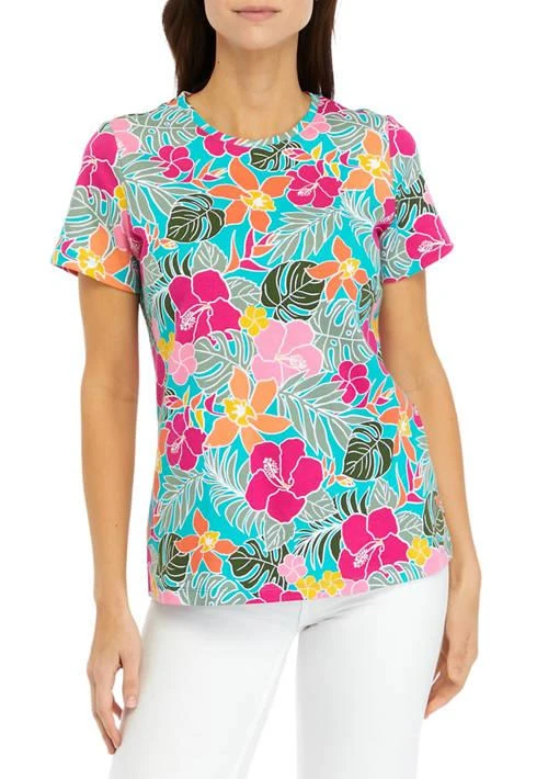 Kim Rogers® Rogers Womens Short Sleeve Crew Neck Printed T Shirt 1