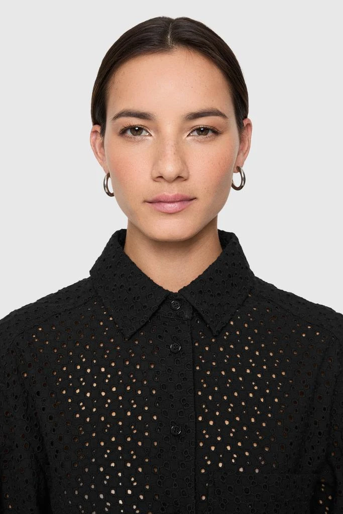 Rebecca Minkoff Juna Crop Eyelet Top 3