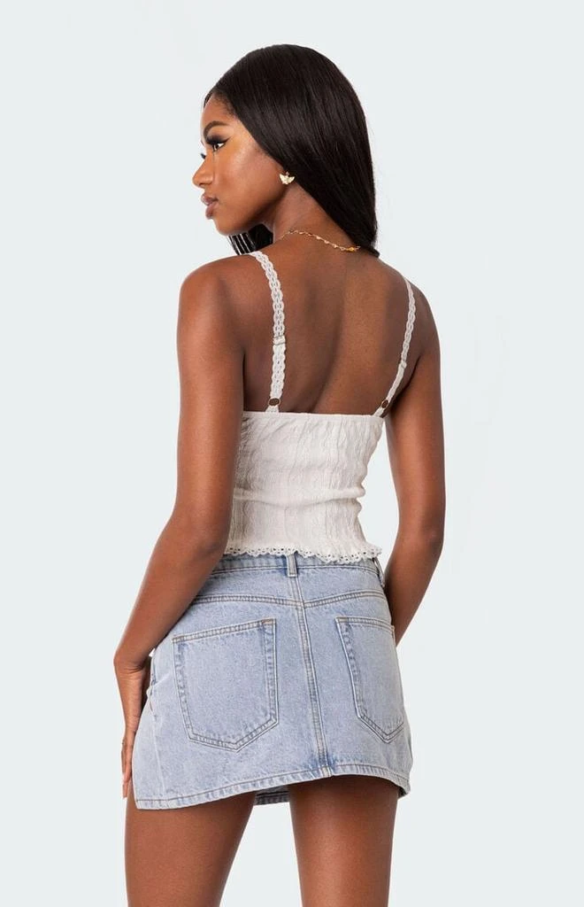 Edikted Lacey Knit Tank Top 5