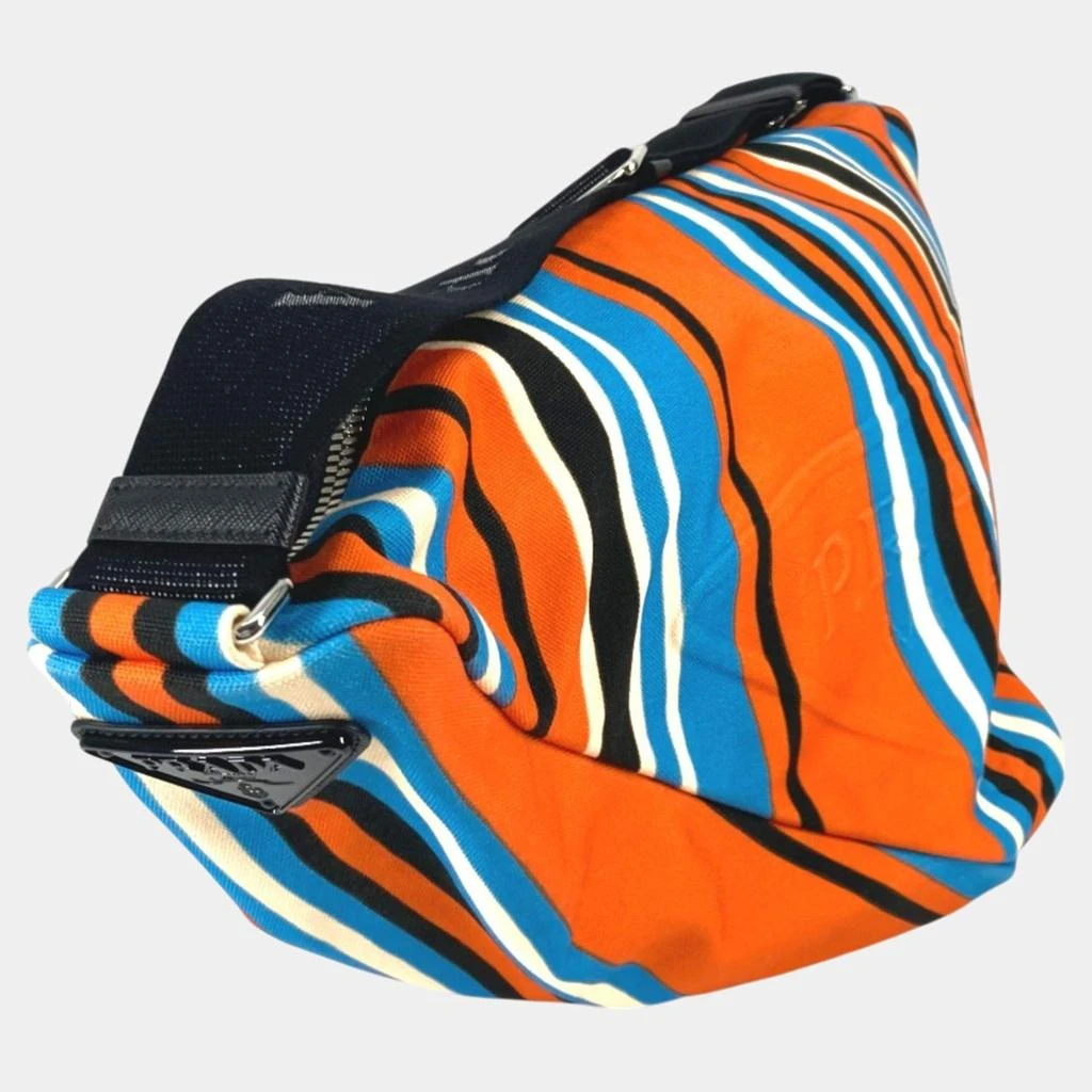 Prada Prada Orange Blue x Black stripe crossbody Bag 3