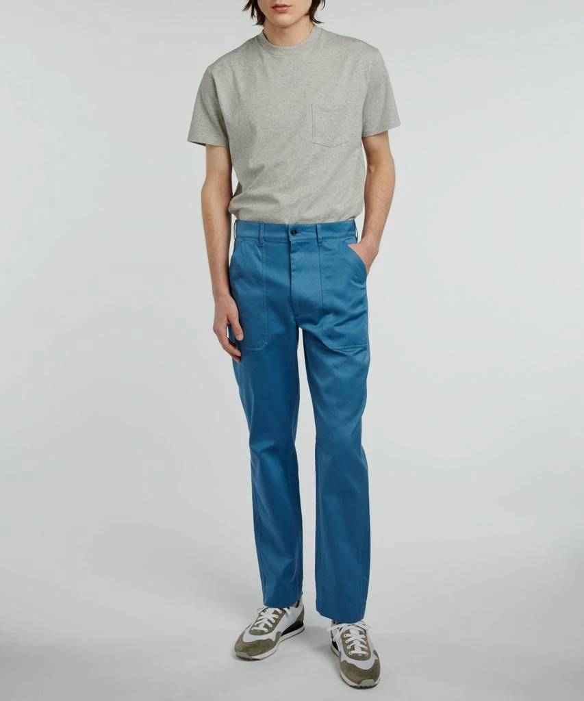 预计3周后发货 Fursac Fursac - Pantalon Cargo En Gabardine De Coton - Indien 3