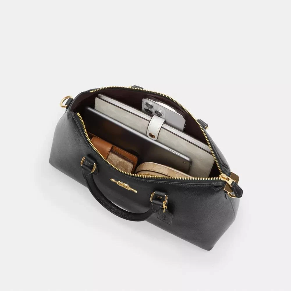 Coach Georgia Satchel Bag In Signature Canvas 6