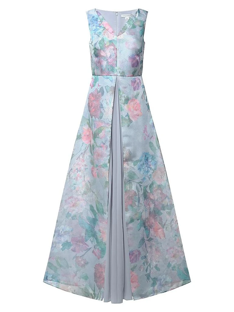 kay unger a line dress Kay Unger Women's Lennox Satin A-Line Gown - Tea Rose