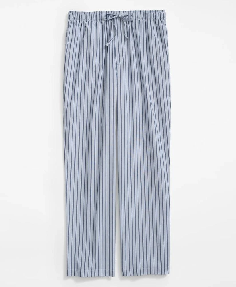 Brooks Brothers Cotton Broadcloth Striped Lounge Pants 1