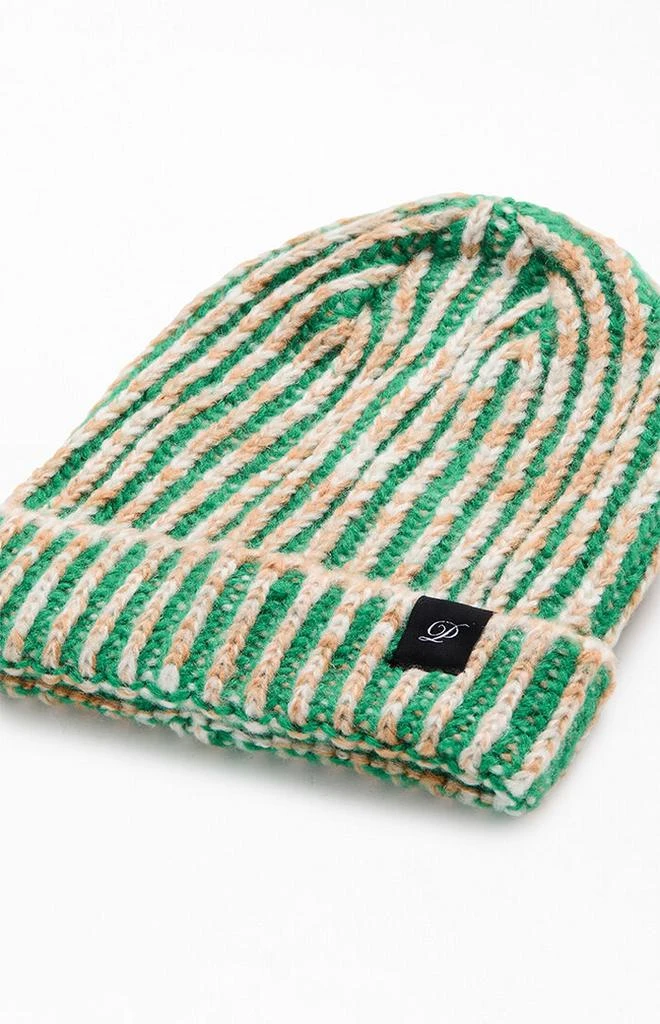 PacSun Green Crochet Beanie 2