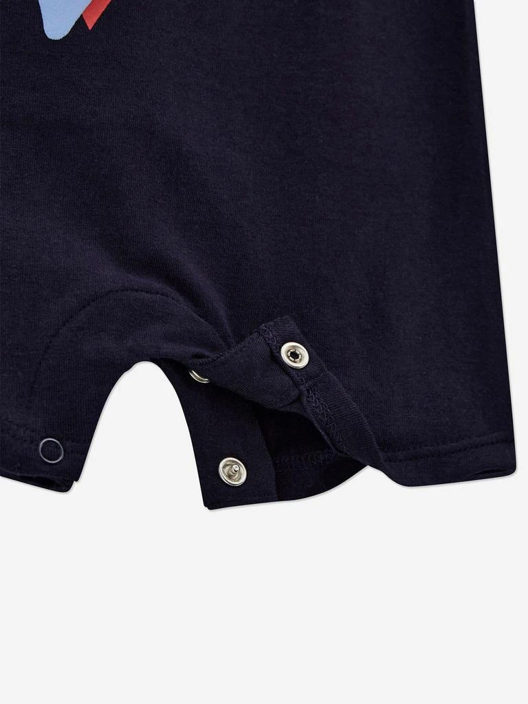 GUESS Baby Boys Logo Romper in Navy 4