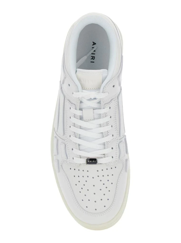 AMIRI 'Skel Top Low' White Sneakers With Skeleton Patch In Leather Man 4