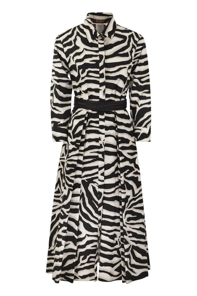 MAX MARA STUDIO ARABBA - PRINTED POPLIN CHEMISIER DRESS 1