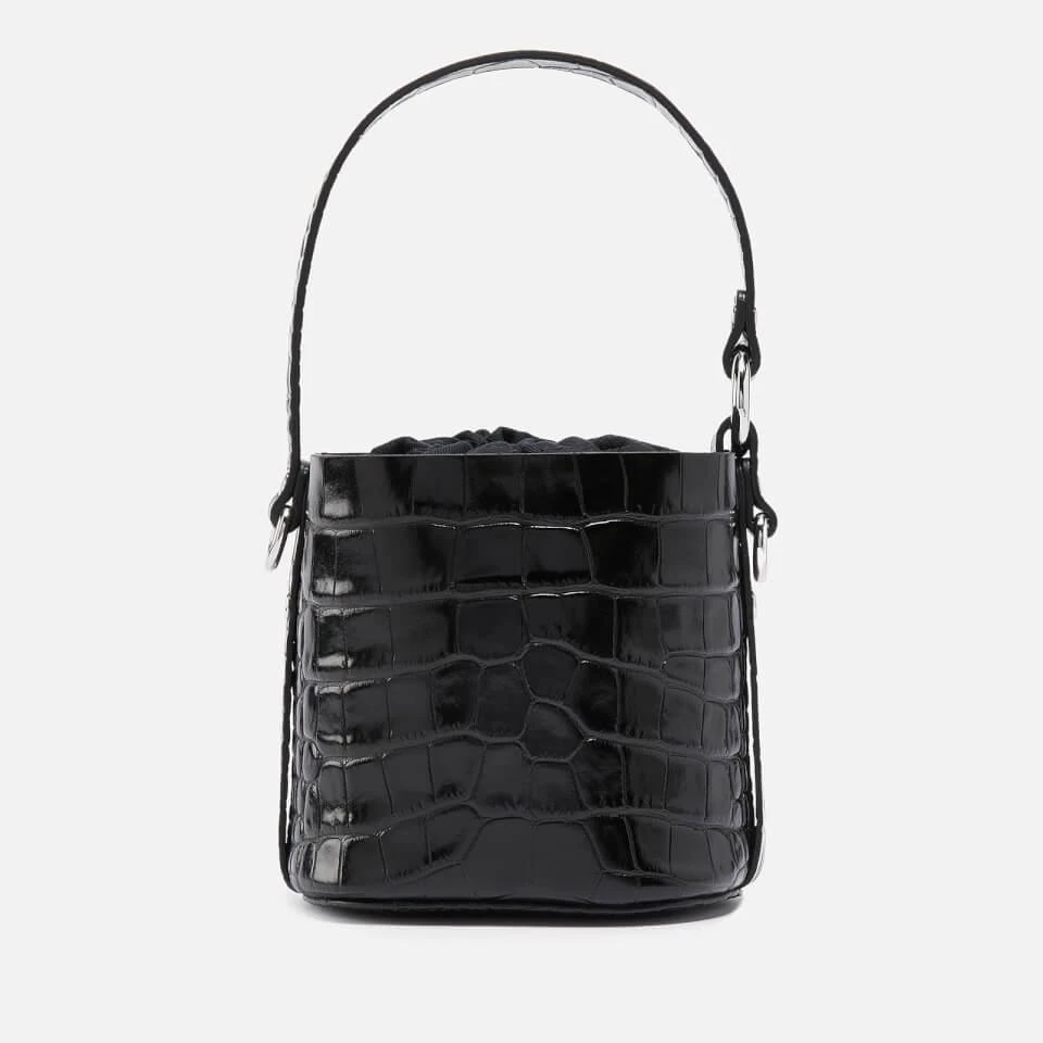 Vivienne Westwood Vivienne Westwood Daisy Drawstring Croc-Effect Leather Bag 3