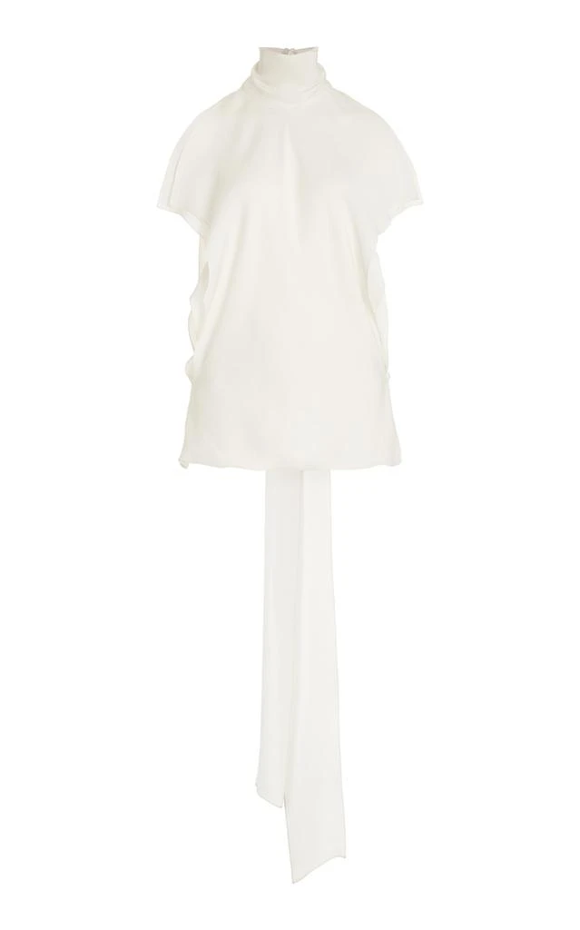 Brandon Maxwell Brandon Maxwell - The Ilana Layered Silk Top - White - US 6 - Moda Operandi 1