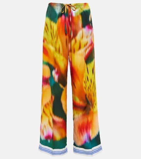 Dries Van Noten Floral wide-leg pants 1