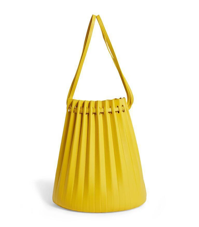 Mansur Gavriel Leather Pleated Bucket Bag 1
