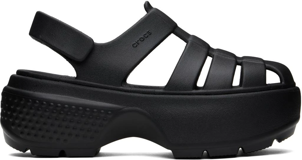 Crocs Black Stomp Fisherman Sandals 1